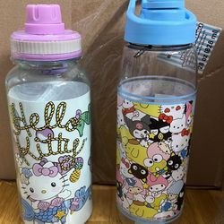 Hello Kitty & Friends Water Bottles 