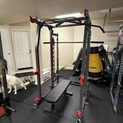 Smith Machine With Bench