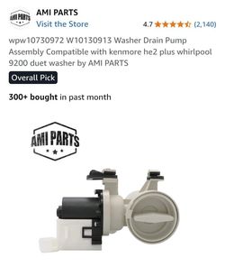 *Whirlpool* New OEM *Washer* Drain Pump Assembly W10130913 WPW 10730972