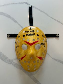 Ari Lehman Autographed Friday The 13th Jason Vorhees Mask (BAS Cert.)