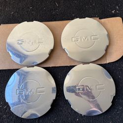 GMC factory wheel center caps polished OEM