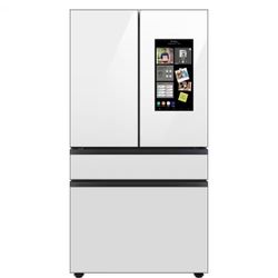 Samsung Bespoke Counter Depth 4-door French Door Refrigerator 23 Cu Ft With Built In Smart Touchscreen 