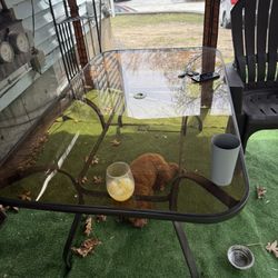 Glass Patio Table 40.00