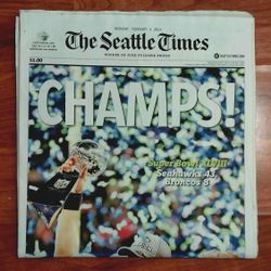 Super Bowl XLVIII (48) | Seahawks vs Broncos | Original Newspaper