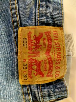 Levi Strauss & Co. Jeans 550 Size 35w 30l Original Riveted 5 Pocket (2 Pair)