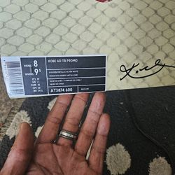 Kobe AD TB Promo Red & Silver Size 8 in Men & 9 1/2 Womens