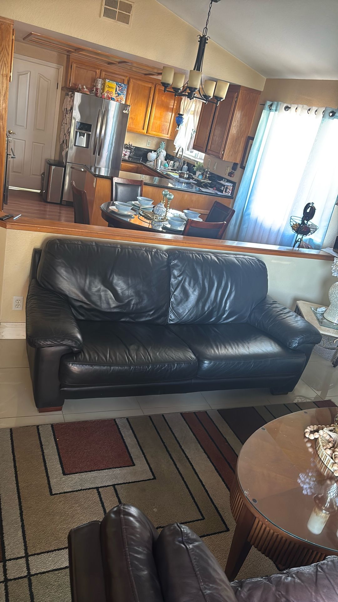 Black Leather Couch