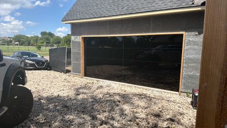 Garage door full view and frameless 16x7 16x8