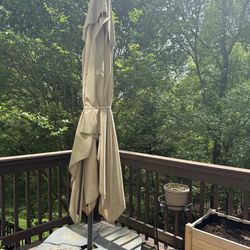 SEGLARÖ / SVARTÖ Hanging umbrella with base