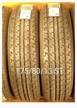 4   New Tires   For Sale   175/80/13   ST Trailer   We Service Motorcycle Tires