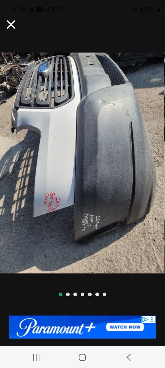2015/19 Ford Transit Cargo Front Bumper Cover And Lower And Grill
