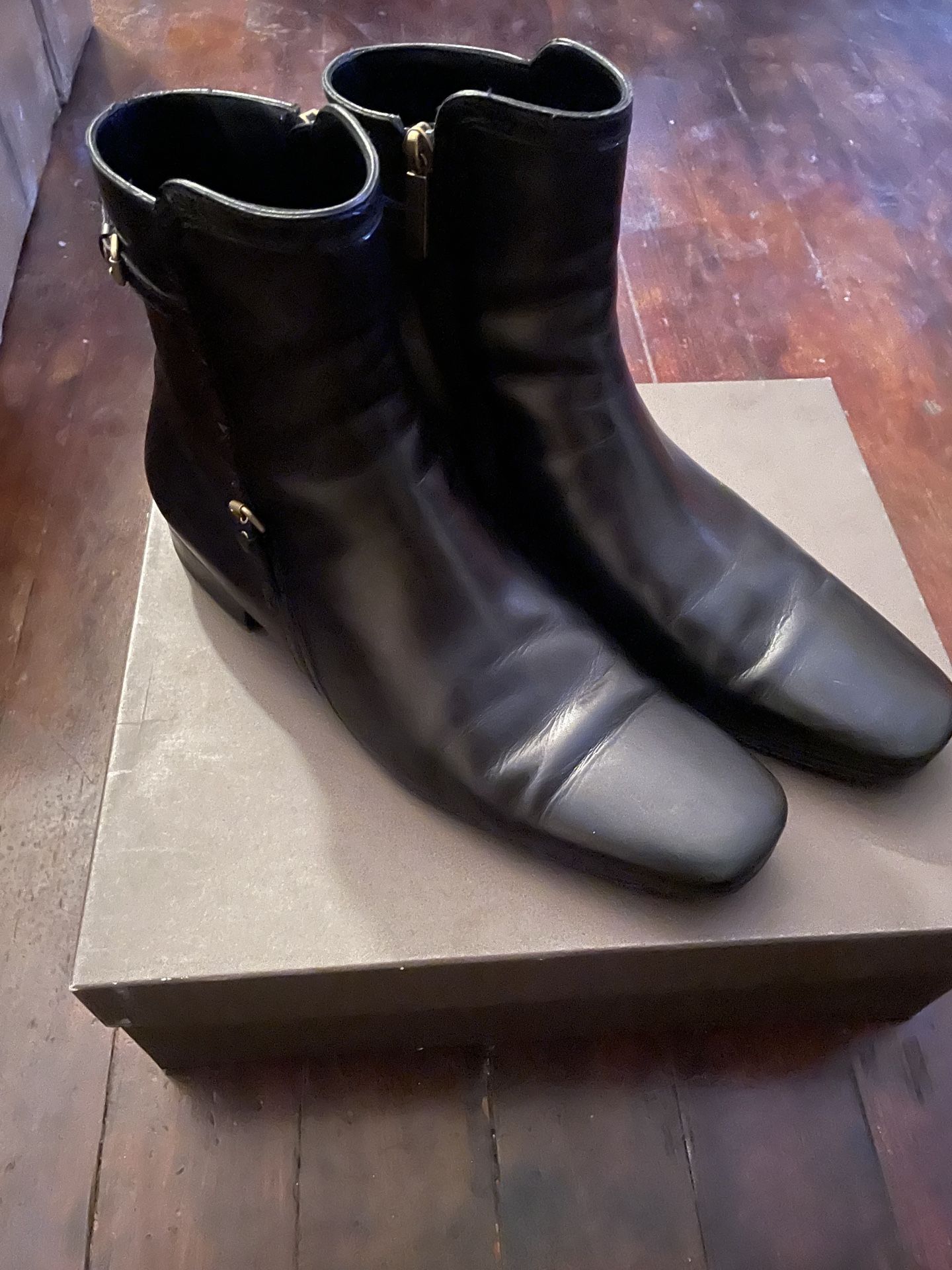 Louis Vuitton Leather Boots 9 Men Authentic