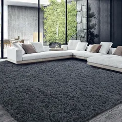 HOMBYS Shaggy Area Rug 12x15 Feet, Ultra Fuzzy Large Plush Faux Fur Carpet for Living Room Bedroom, Non-Skid Fuzzy Rug for Kids Playroom Home Decor