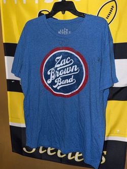 Lucky Justice Goods Zac Brown Band Autographed Graphic T Shirt Country Music Men