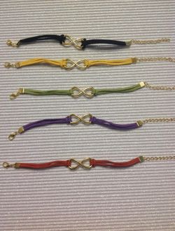 Gold tone infinity bracelet