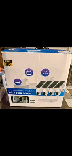 Wire-Free PTZ Solar Security Camera System