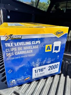 QEP Lash White 1/16 in. Tile Leveling Clips 2000-Pack