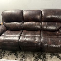Great Faux Leather Sofa recliner set