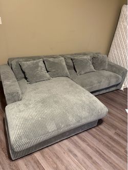 Gray coaster sectional sofa