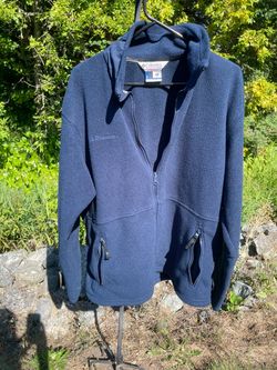 Columbia Sportswear full zip blue fleece jacket size L