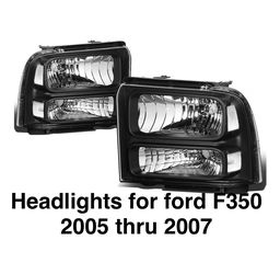 Pair of Headlights for Ford Super duty 2005 thru 2007