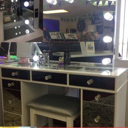 Vanity Desk, Mirror,stool $799.99 