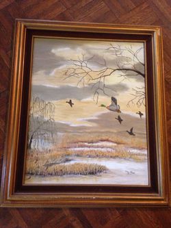nu2nds: Original Mary Shaw: Ducks in Flight 25.5" x 21"