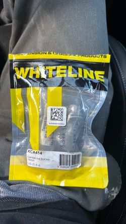 White line camber bolts