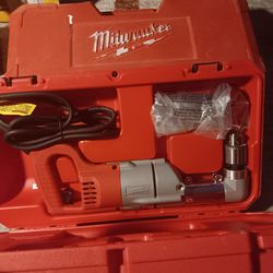 2 Speed Milwaukee 7 AMP CORDED RIGHT ANGLE  DRILL KIT
