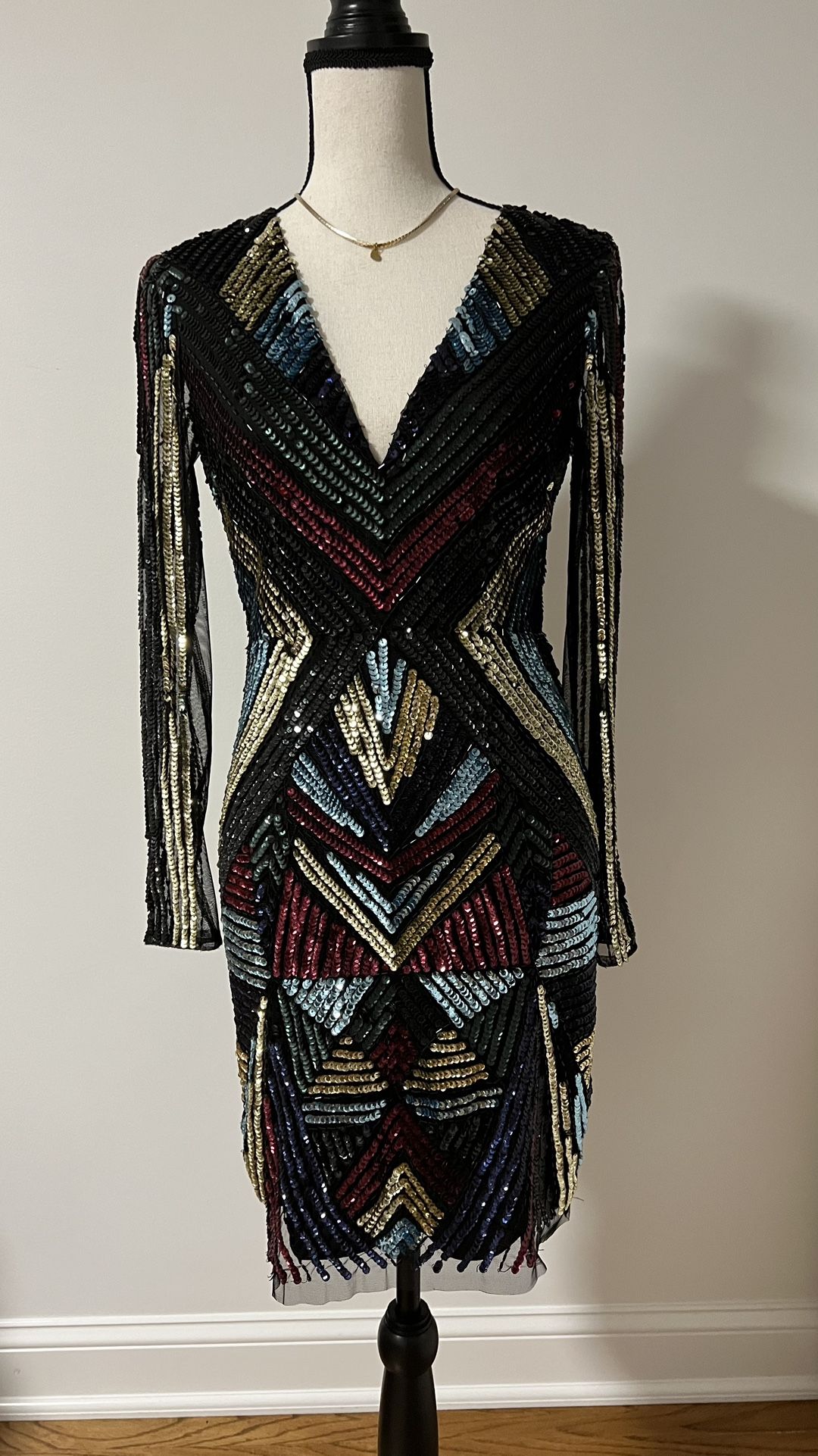 Aidan Mattox Sequin Dress, Size 4.