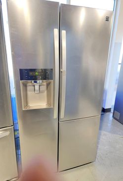 Kenmore Side By Side Stainless Steel Refrigerator Fridge
