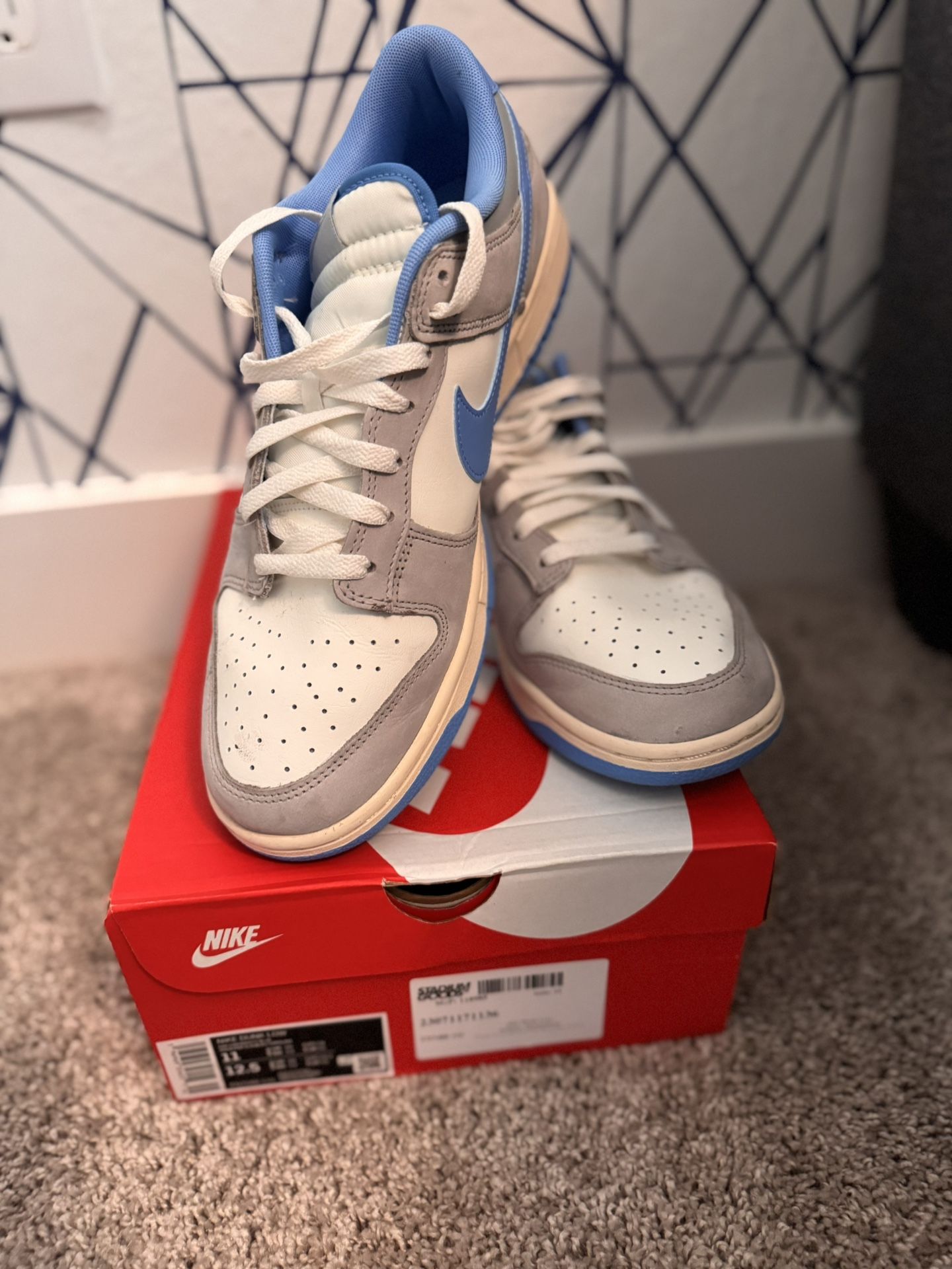 Men’s Nike dunks University blue 11