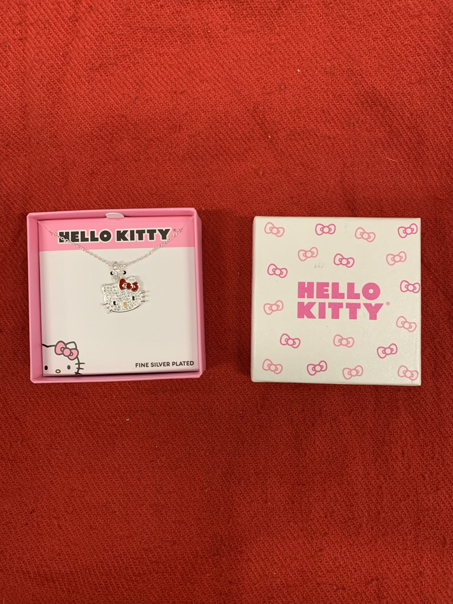 Hello Kitty Fine Silver Plated Necklace