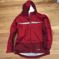 Rain Jacket Size L 14  Llbean Excellent Condition 