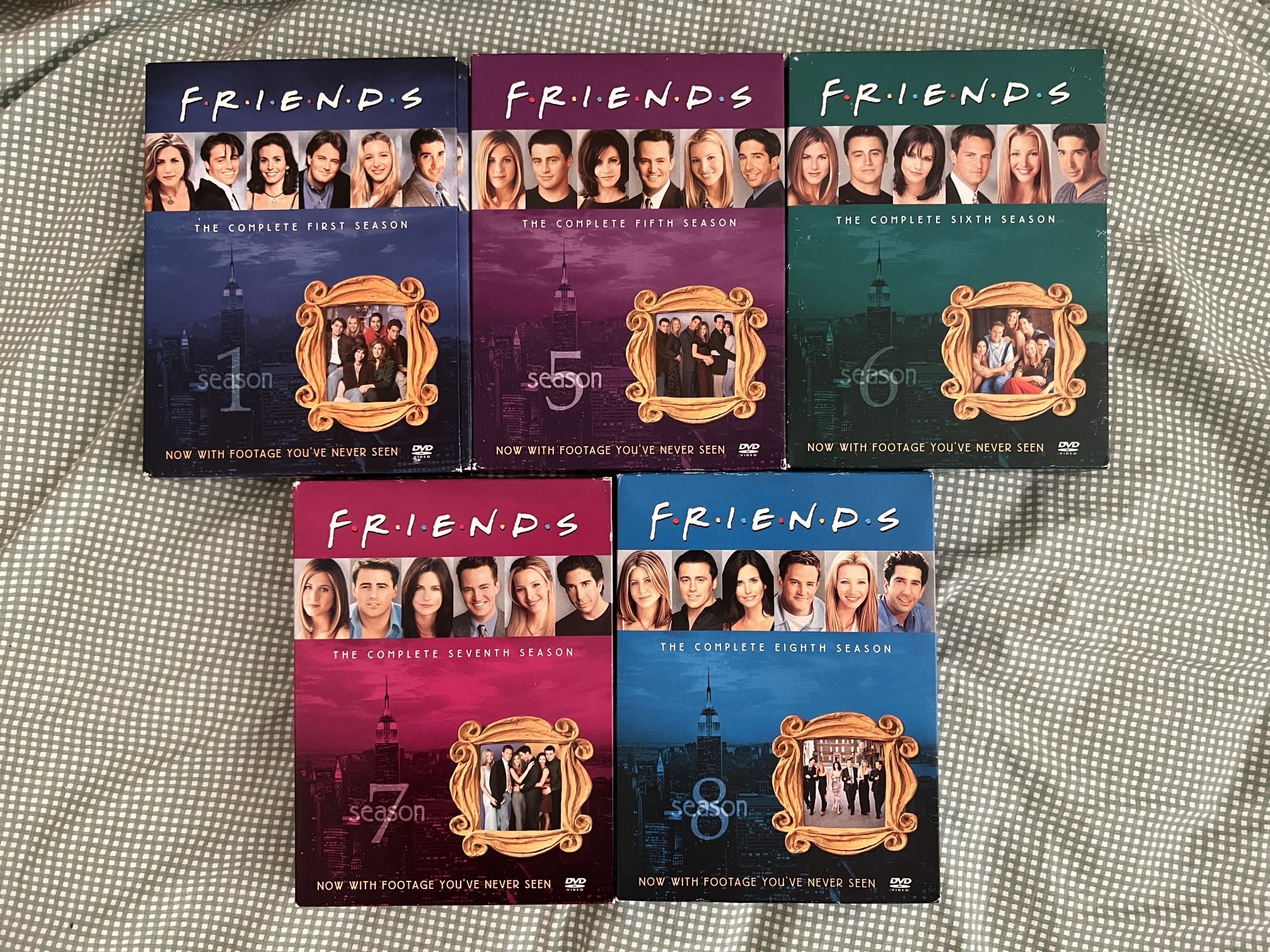 Friends Seasons 1, 5, 6, 7, 8 DVDs