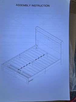 New Queen bed frame with 2 drawers$200