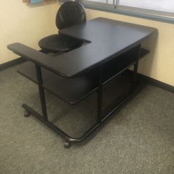 Black Desk with Chair