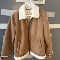 JCrew Men’s Sherpa bomber jacket