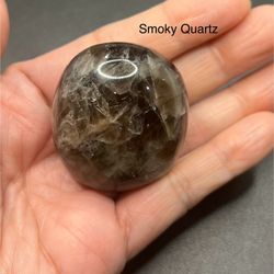 Smoky Quartz Genuine Palm Stone 67g Gorgeous !