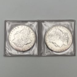 1889-P 1897-P Morgan Silver Dollar