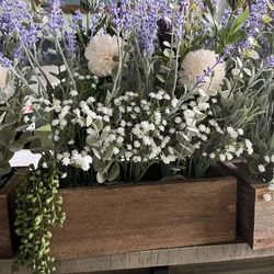 Handmade Wooden Farmhouse Planter Rustic Decor