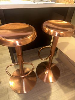 Rose Gold Bar Stools