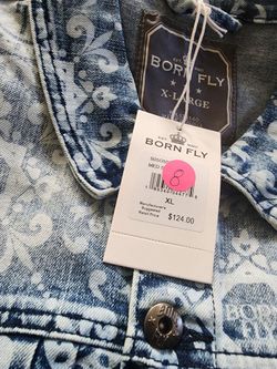 Men's xl  blue  jean jacket brand new never worm