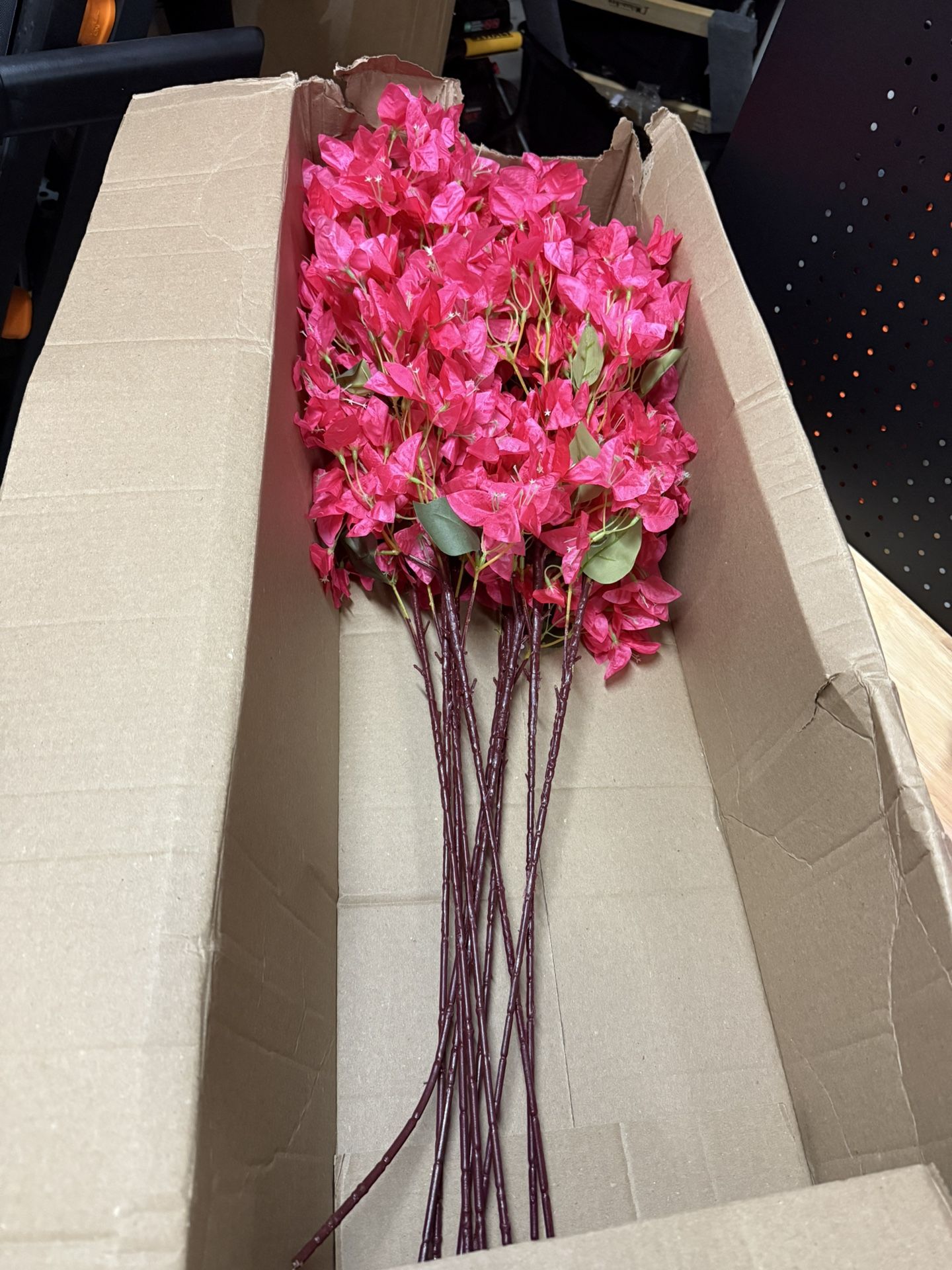 30 Pack Artificial Bougainvillea Floral 38" Silk Long Stem Bougainvillea Plants Hanging Table Centerpiece for Home Wedding Indoor Outdoor Decorations 