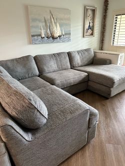 Gray Lay-Z-Boy Sectional