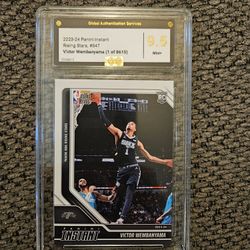 2023 PANINI INSTANT#347 VICTOR WEMBANYAMA RISING STAR RC Graded 9.5 (QTY)