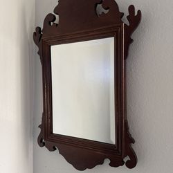 Antique fret work mirror 18 1/2" x 12"