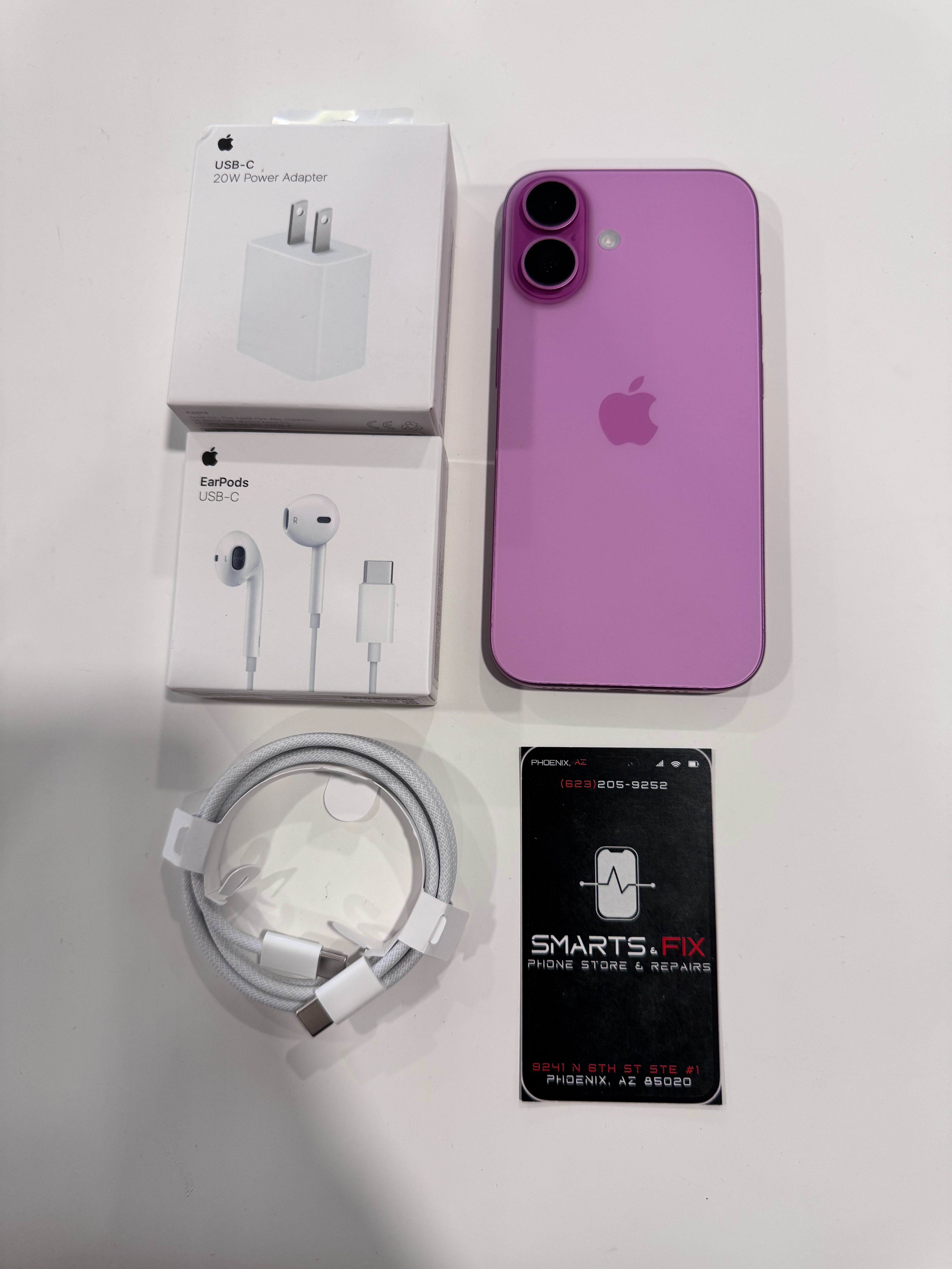 Apple iPhone 16 256 GB - Pink (Unlocked) + Warranty