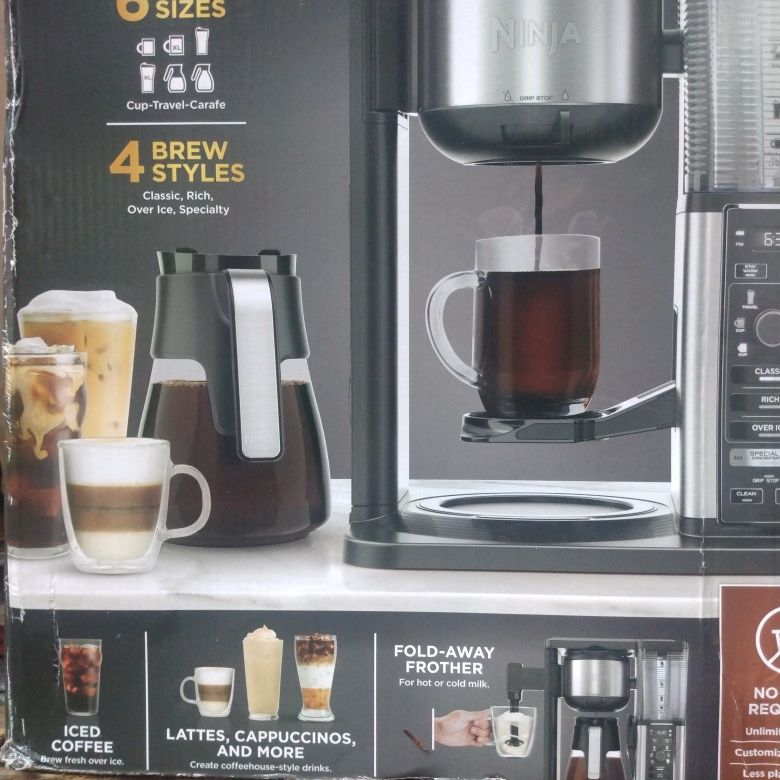 Ninja Dual Brew Specialty Coffee System with Fold Away Frother 