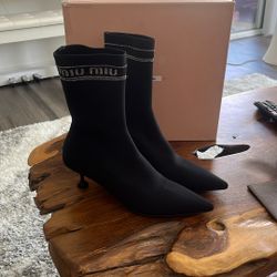 Miu Miu Sock Kitten Heal Size 38.5